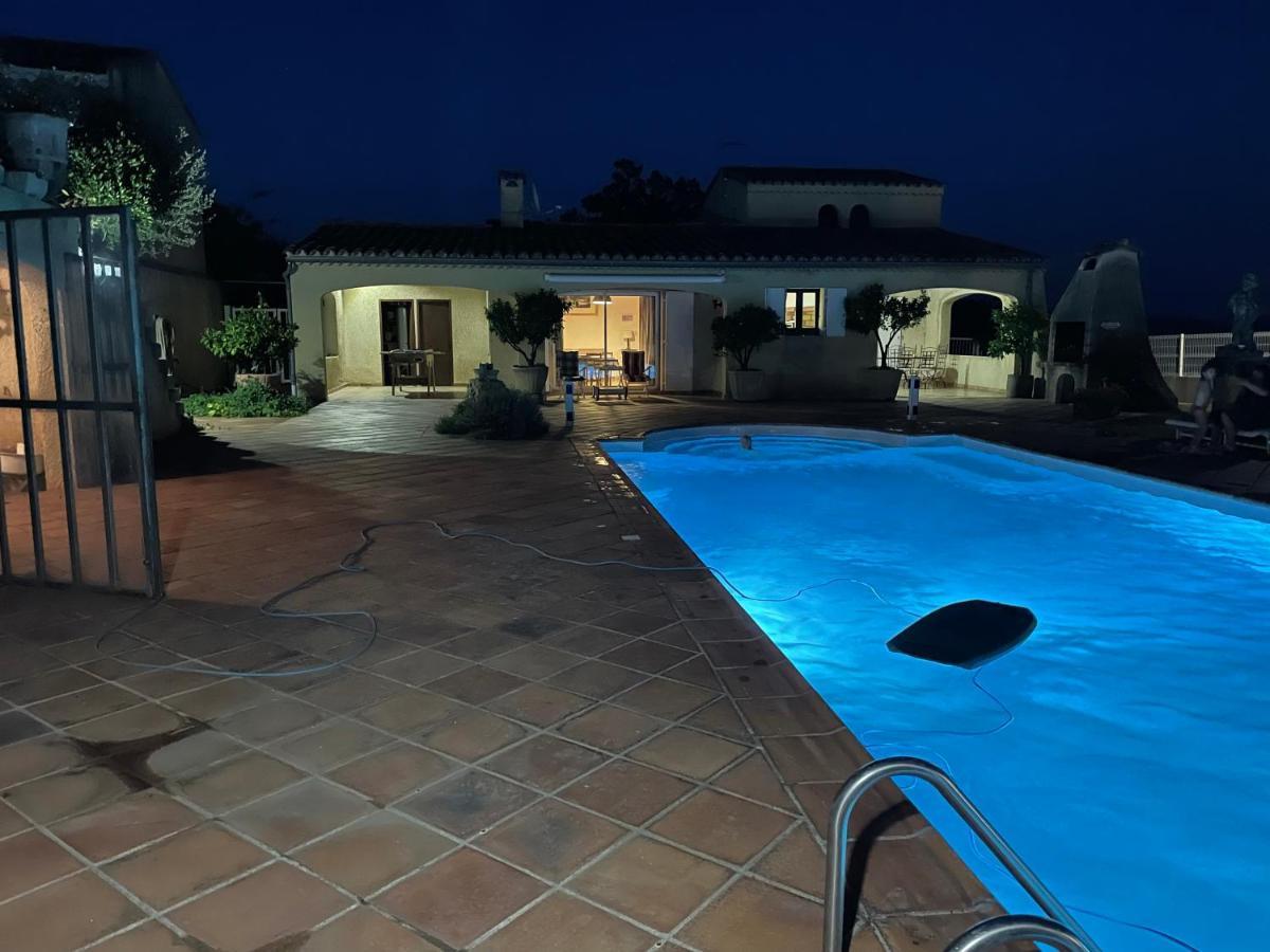 Villa Lazuel, piscine privative chauffée, vue panoramique et jardin clos Aubenas Exterior foto