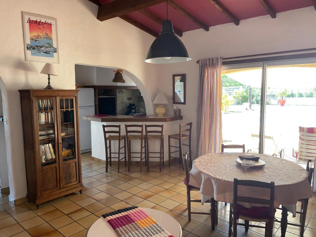 Villa Lazuel, piscine privative chauffée, vue panoramique et jardin clos Aubenas Exterior foto